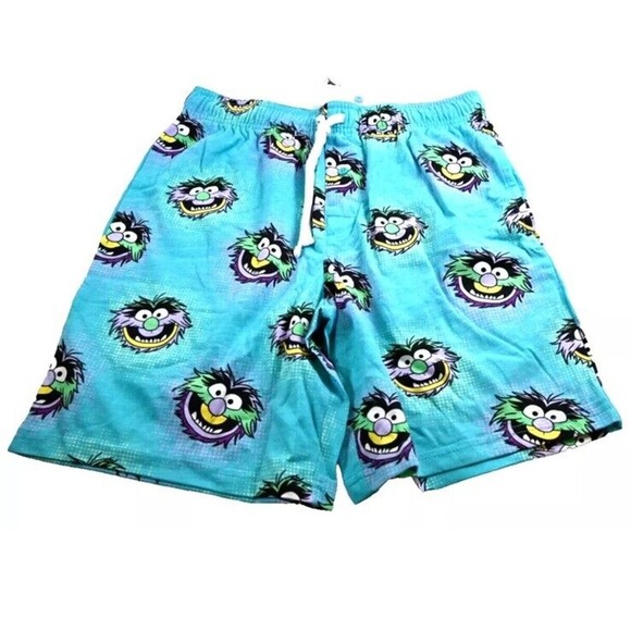 DISNEY Parks Muppets ANIMAL PAJAMA SHORTS DRAWSTRING ADULT Unisex Size SMALL - Picture 8 of 9